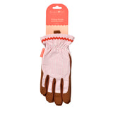 Gardening Gloves, Blush Ticking Stripe